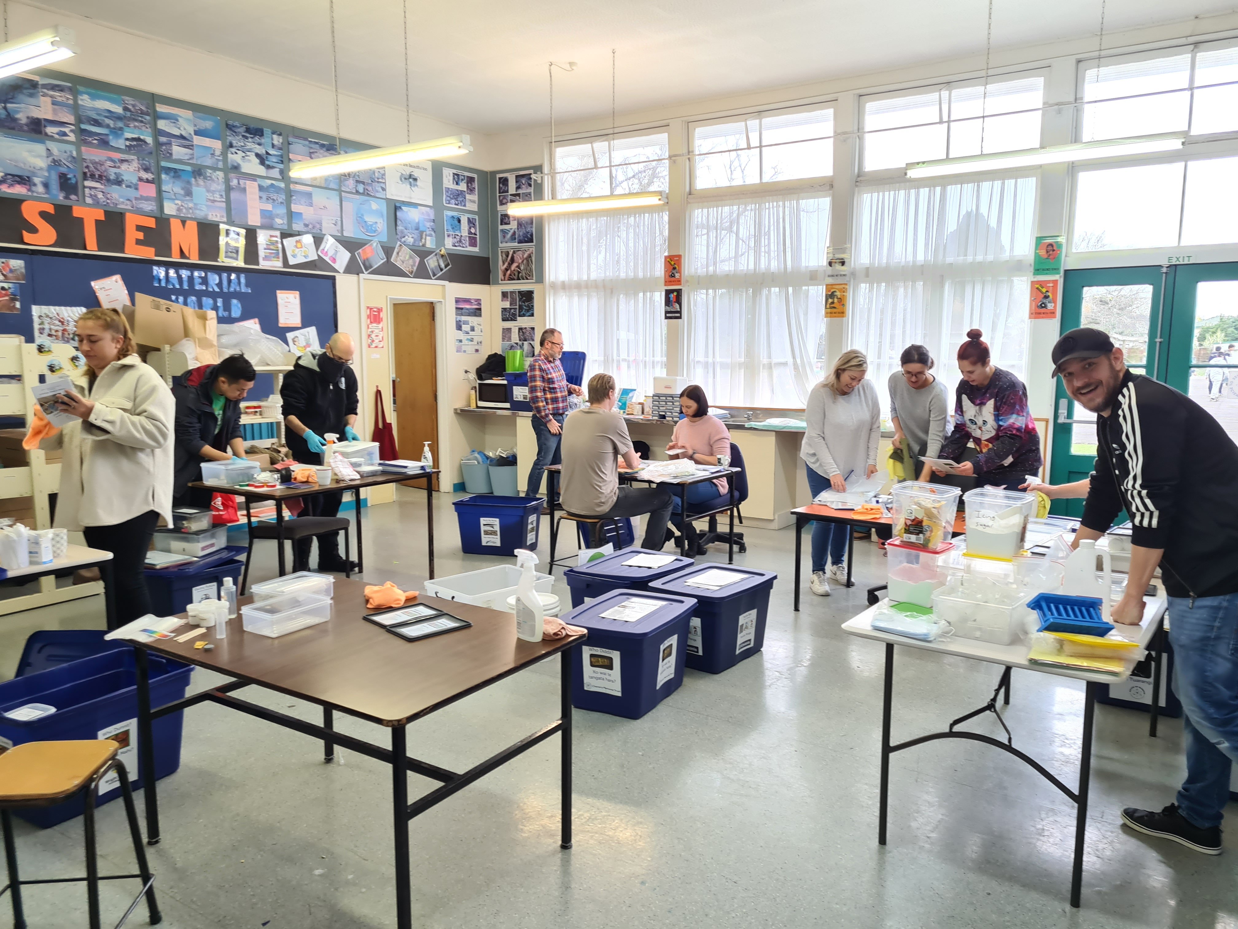 Science kit assembly at Wesley College