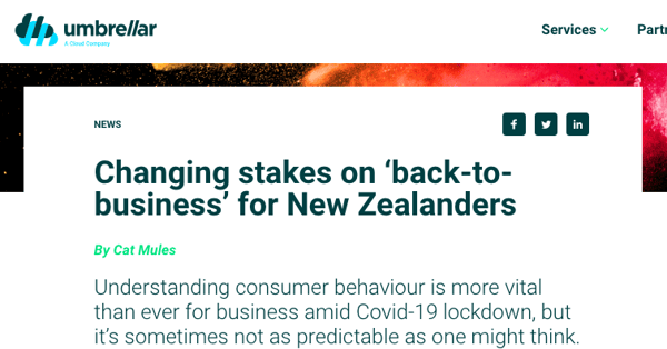 Article headline image: Changing stakes on 'back-to-business' for New Zealanders